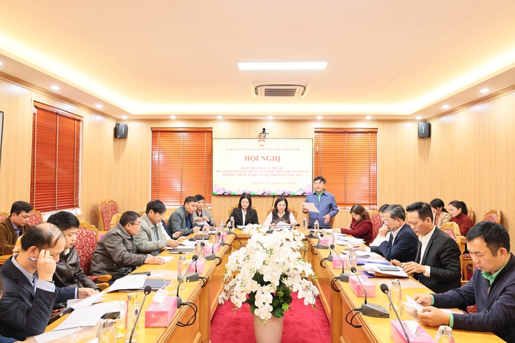 Xã Quảng Bị hoàn tất hiệp thương lần thứ ba, chốt danh sách 45 ứng cử viên HĐND nhiệm kỳ 2026–2031