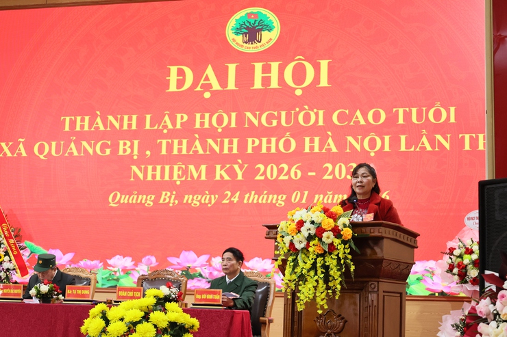 Xã Quảng Bị thành lập Hội Người cao tuổi khóa I, kiện toàn tổ chức sau sáp nhập đơn vị hành chính