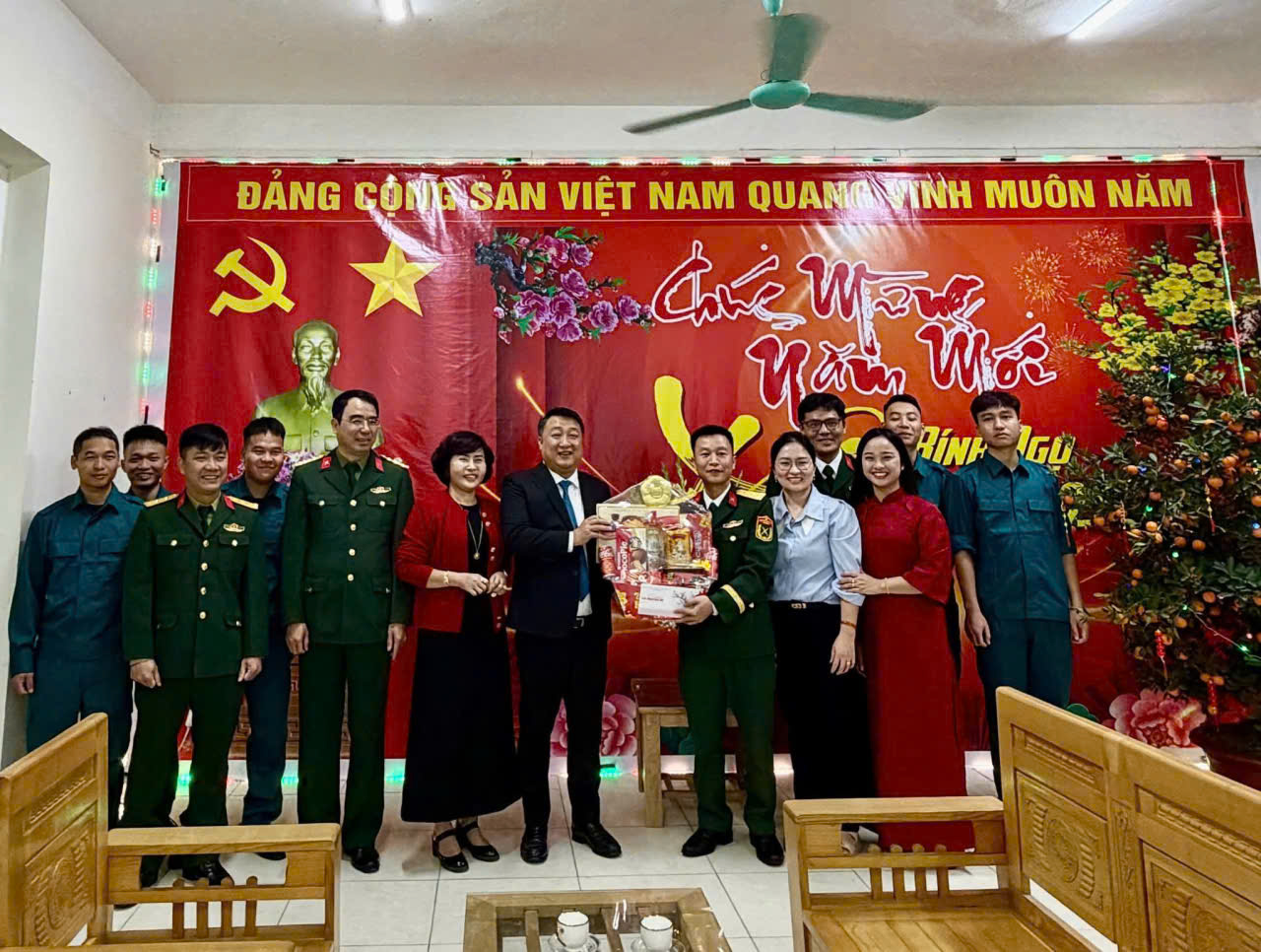 Xã Bình Minh thăm, động viên lực lượng trực Tết, bảo đảm phục vụ nhân dân an toàn dịp Xuân Bính Ngọ 2026