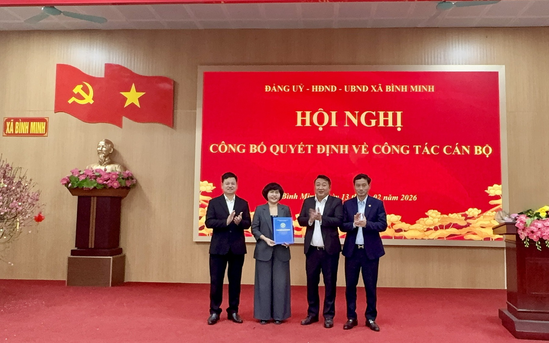 Xã Bình Minh kiện toàn cán bộ chủ chốt, củng cố bộ máy đáp ứng yêu cầu mô hình chính quyền địa phương hai cấp