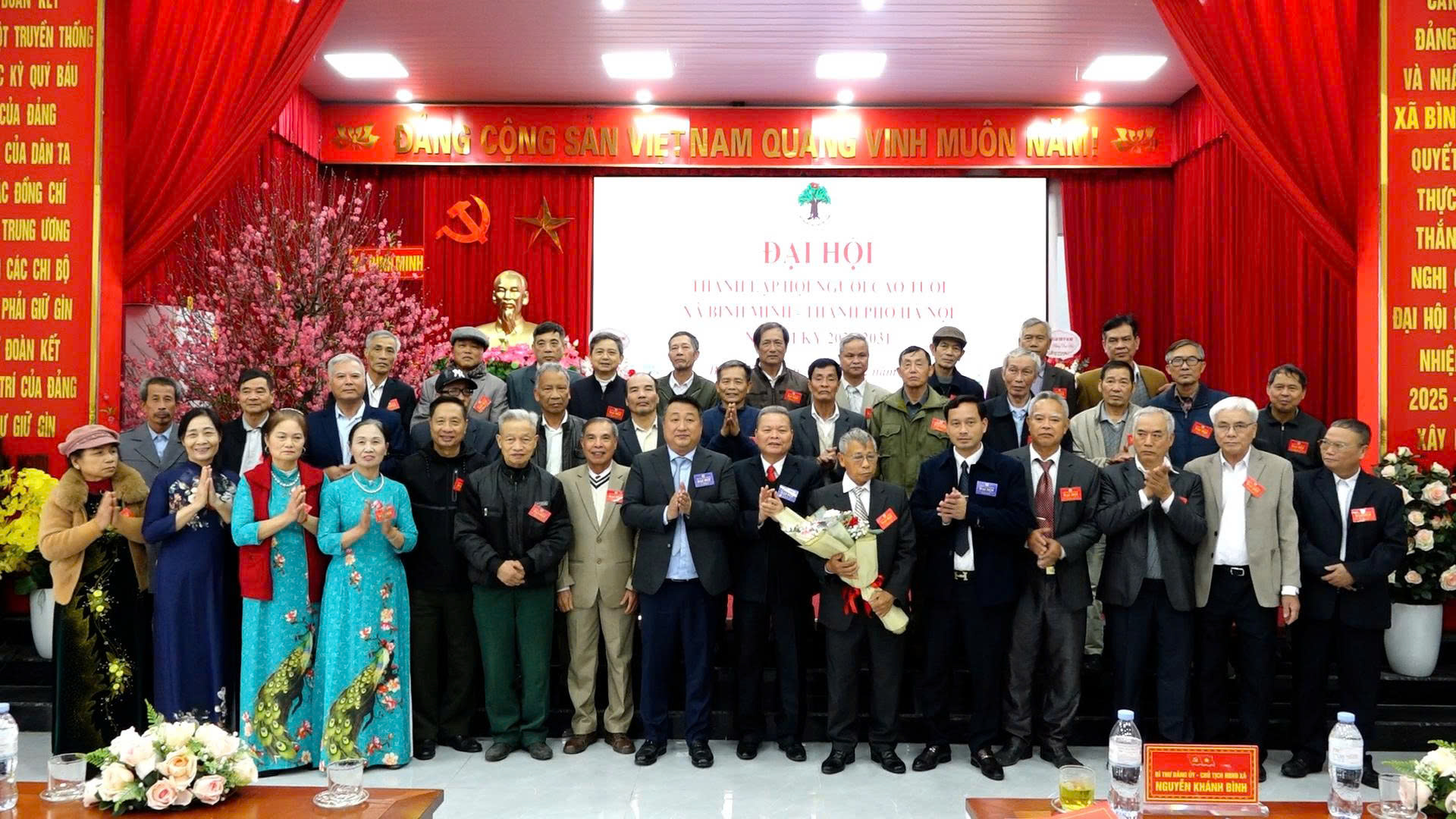 Xã Bình Minh thành lập Hội Người cao tuổi, kiện toàn tổ chức, phát huy vai trò “Tuổi cao - Gương sáng” nhiệm kỳ 2026-2031
