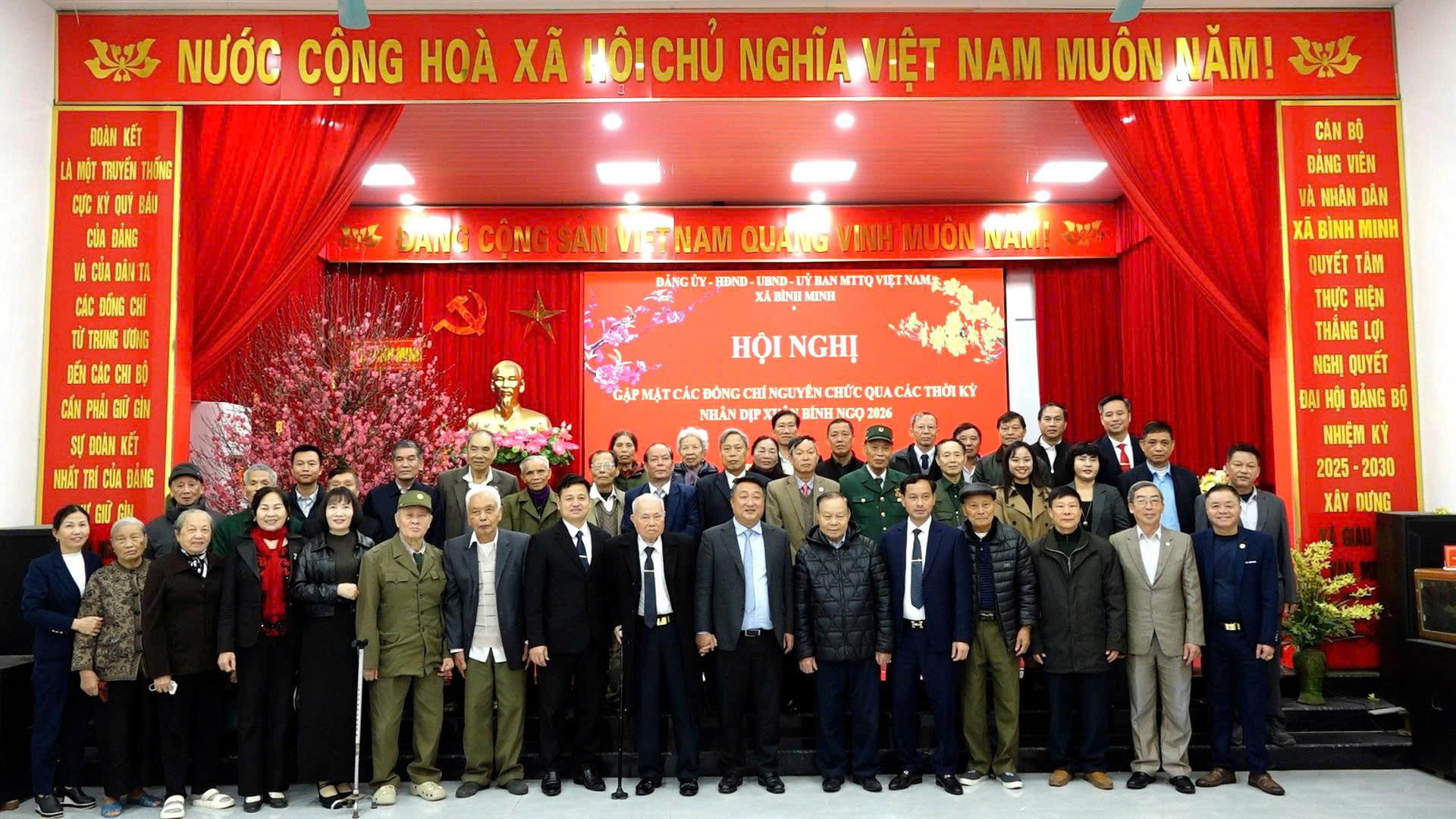 Xã Bình Minh tri ân các thế hệ lãnh đạo, tạo nền tảng bứt phá trong giai đoạn phát triển mới