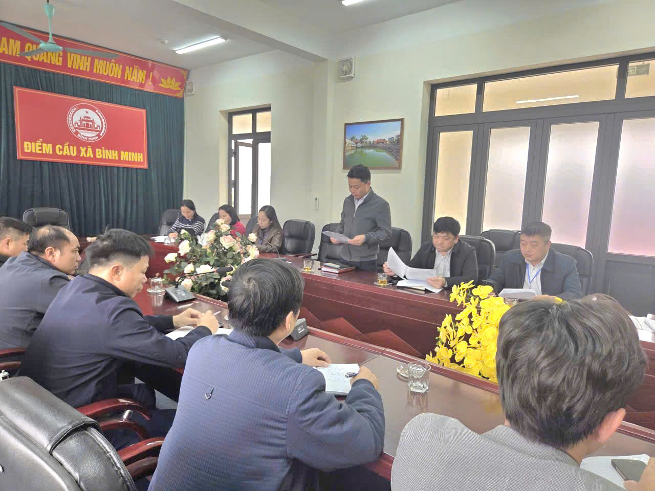 Xã Bình Minh thống nhất danh sách sơ bộ 60 người ứng cử đại biểu HĐND khóa XXIV nhiệm kỳ 2026–2031