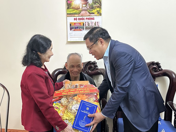 Xã Đại Thanh tri ân người có công, tổ chức thăm hỏi, tặng quà dịp Tết Bính Ngọ 2026