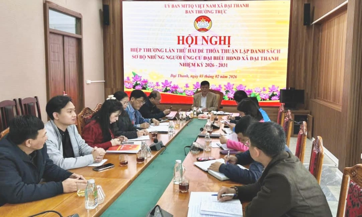 Xã Đại Thanh thống nhất danh sách sơ bộ 52 ứng cử viên đại biểu HĐND nhiệm kỳ 2026–2031
