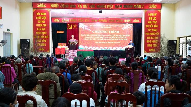 Xã Dân Hòa lan tỏa yêu thương qua chương trình “Tết ấm áp – Xuân sẻ chia” Xuân Bính Ngọ 2026