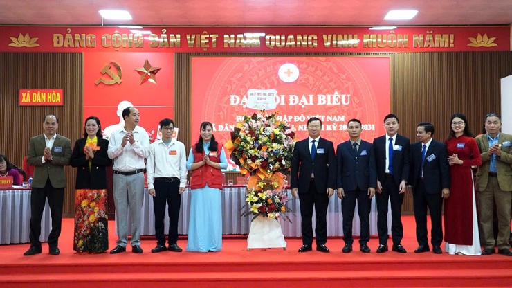Hội Chữ thập đỏ xã Dân Hòa bước vào nhiệm kỳ mới với quyết tâm lan tỏa sâu rộng phong trào nhân đạo