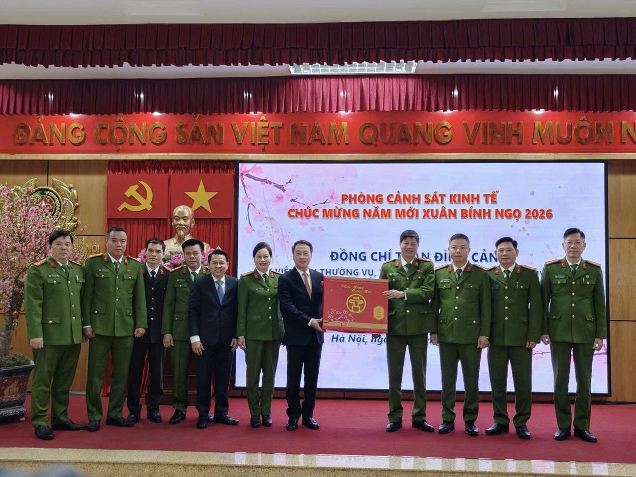 Phường Văn Miếu – Quốc Tử Giám: Thành ủy Hà Nội thăm, chúc Tết Phòng Cảnh sát Kinh tế CATP Hà Nội