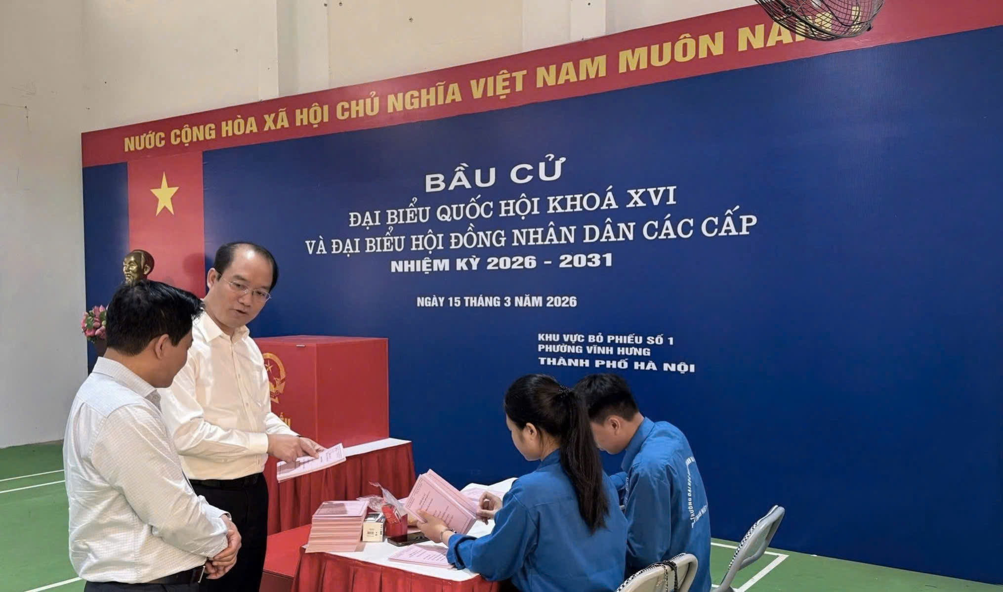 Phường Vĩnh Hưng rà soát toàn diện công tác chuẩn bị trước ngày bầu cử