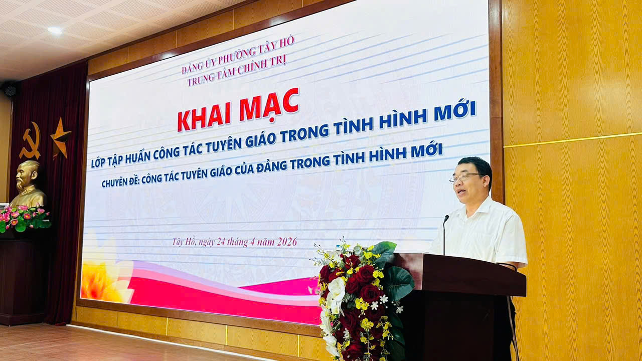 Khai mạc lớp tập huấn tuyên giáo, nâng cao năng lực đội ngũ cán bộ cơ sở trong bối cảnh mới