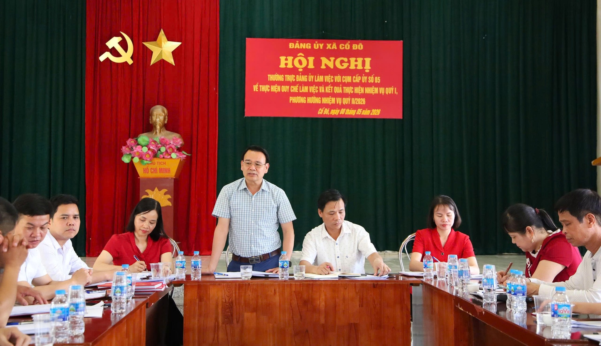 Xã Cổ Đô: Cụm cấp ủy số 05 tập trung nâng cao chất lượng sinh hoạt chi bộ, thúc đẩy phát triển đồng bộ tại cơ sở