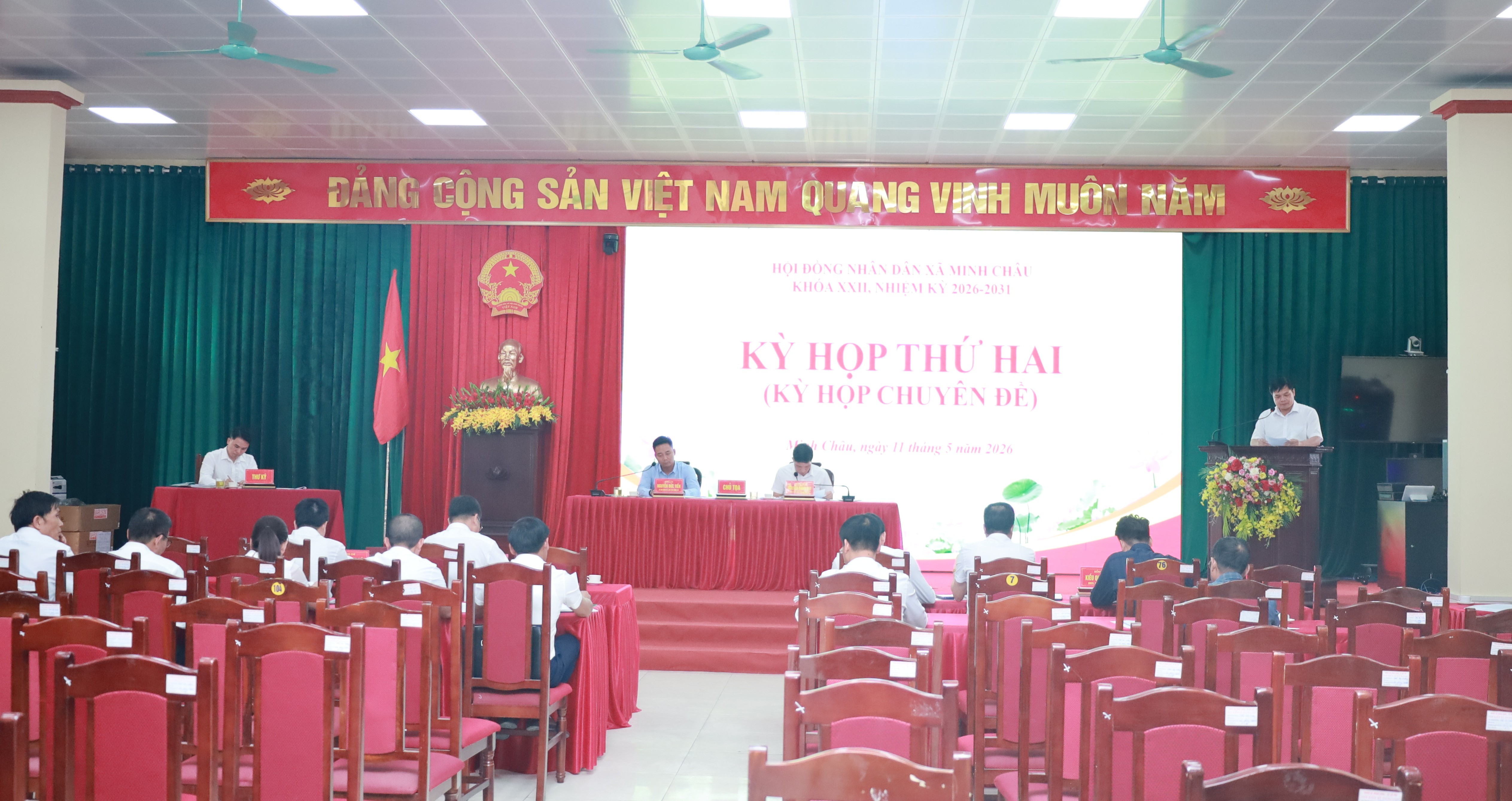 HĐND xã Minh Châu thông qua điều chỉnh kế hoạch đầu tư công năm 2026