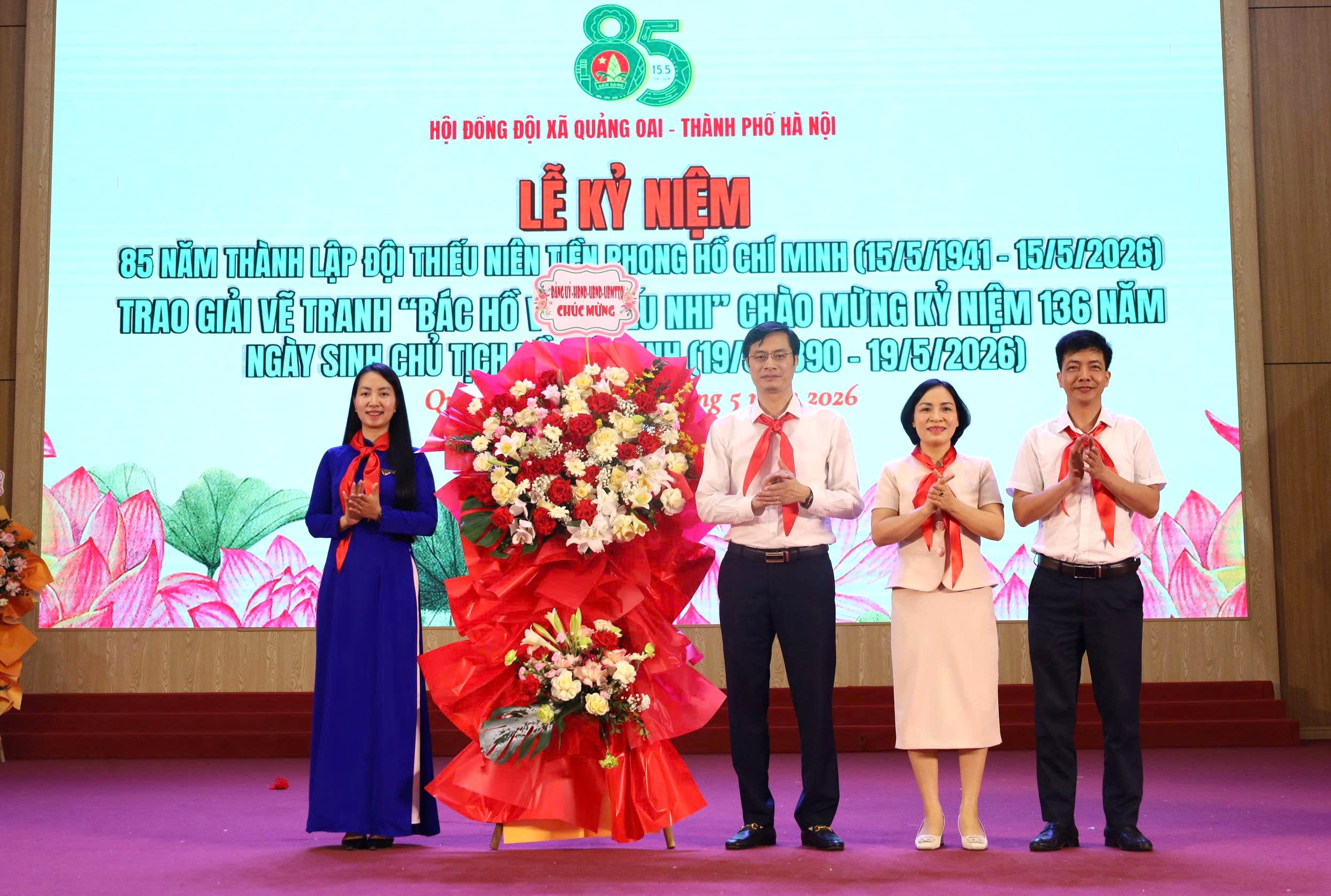 Thiếu nhi xã Quảng Oai tự hào truyền thống Đội, lan tỏa nhiều hoạt động ý nghĩa hướng về Bác Hồ