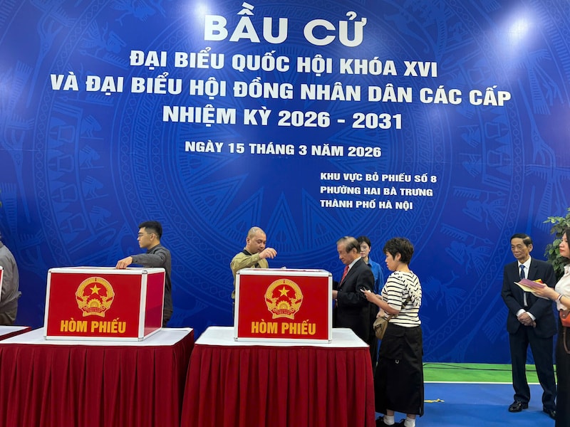 Phường Hai Bà Trưng bầu đủ 26 đại biểu HĐND phường nhiệm kỳ 2026-2031, tỷ lệ cử tri đi bầu đạt 99,54%