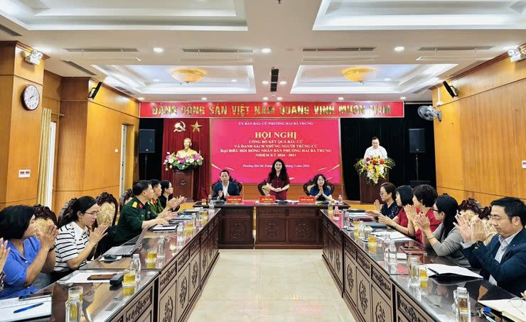 Phường Hai Bà Trưng công bố 26 đại biểu trúng cử HĐND khóa II, nhiệm kỳ 2026-2031