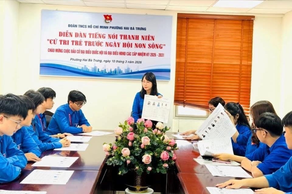Tuổi trẻ phường Hai Bà Trưng lan tỏa tinh thần trách nhiệm công dân hướng về ngày bầu cử