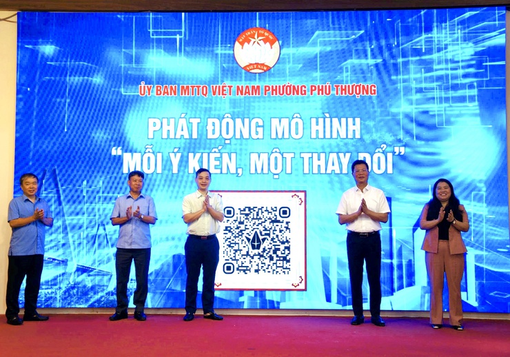 Phường Phú Thượng phát động mô hình “Mỗi ý kiến, một thay đổi”, thúc đẩy chuyển biến từ cơ sở