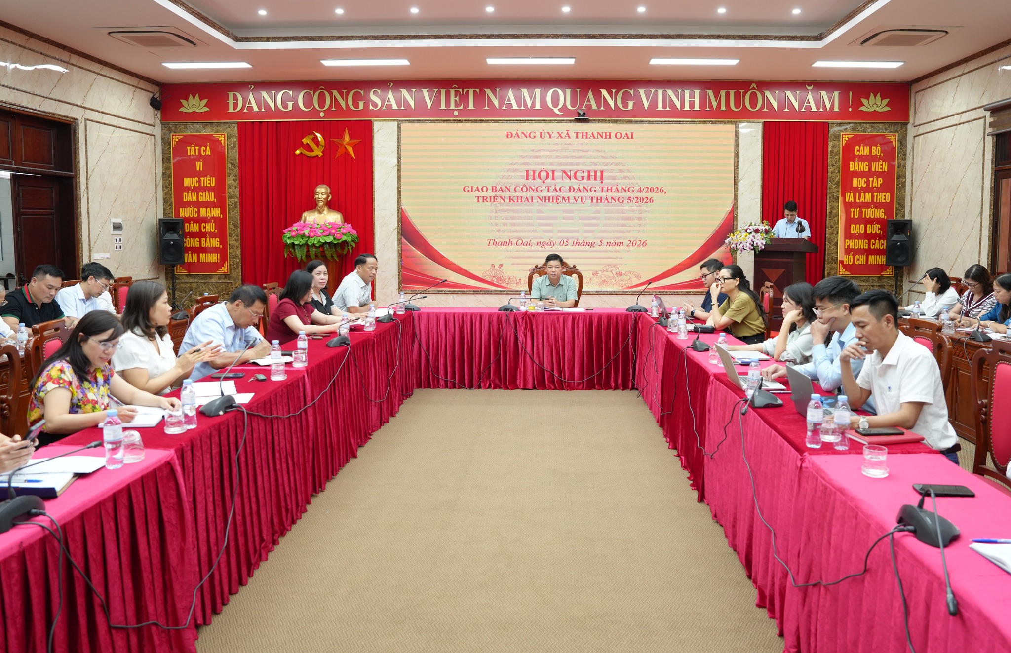 Xã Thanh Oai tăng tốc thực hiện nhiệm vụ chính trị, quyết liệt tháo gỡ “điểm nghẽn” phát triển trong tháng 5-2026
