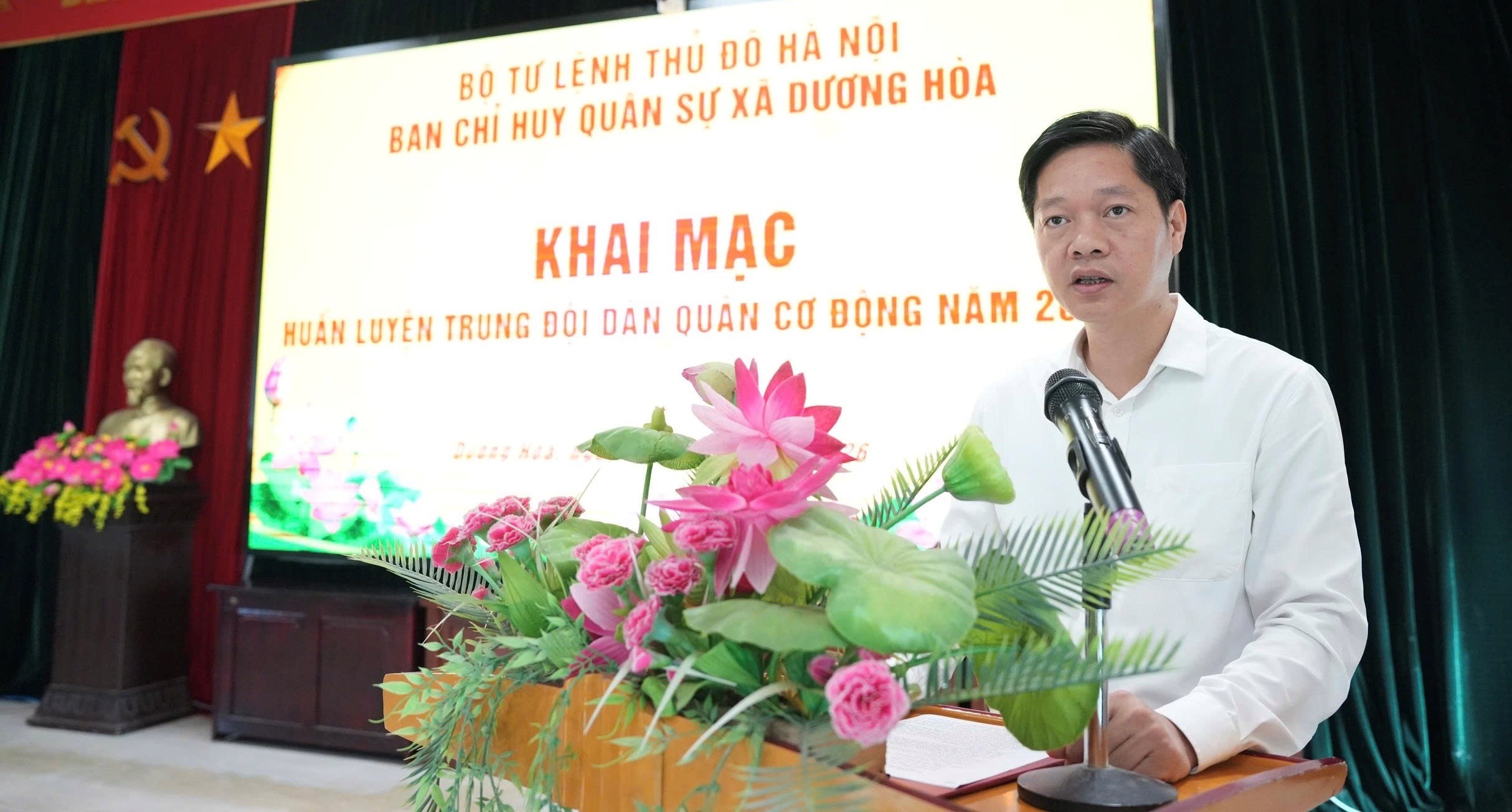Xã Dương Hoà nâng cao chất lượng lực lượng dân quân cơ động, đáp ứng yêu cầu nhiệm vụ quốc phòng trong tình hình mới