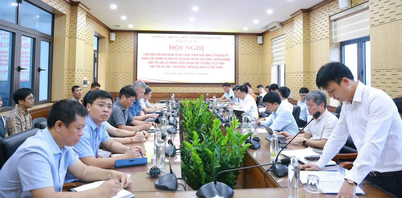Xã Yên Xuân tập trung tháo gỡ “điểm nghẽn” giải phóng mặt bằng tuyến Đại lộ Thăng Long kéo dài