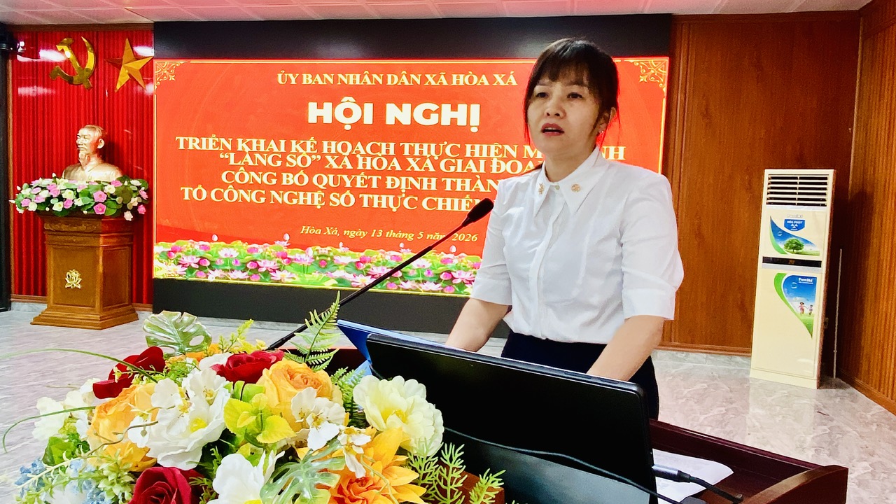 Xã Hòa Xá nhân rộng mô hình "Làng số", tạo động lực thúc đẩy chuyển đổi số từ cơ sở