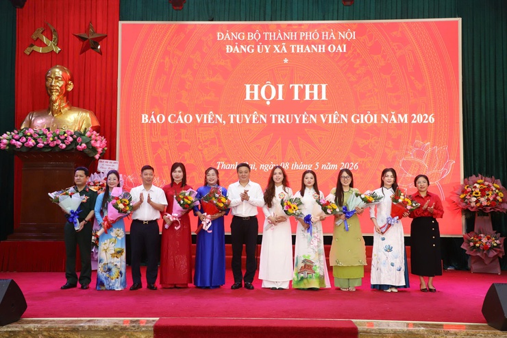 Xã Thanh Oai tạo dấu ấn đổi mới công tác tuyên truyền qua Hội thi Báo cáo viên, tuyên truyền viên giỏi năm 2026