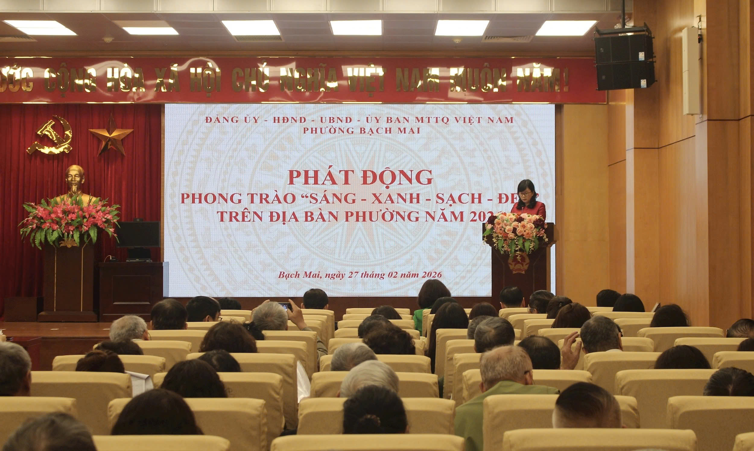 Phường Bạch Mai phát động phong trào “Sáng - xanh - sạch - đẹp”, xây dựng đô thị văn minh từ cơ sở