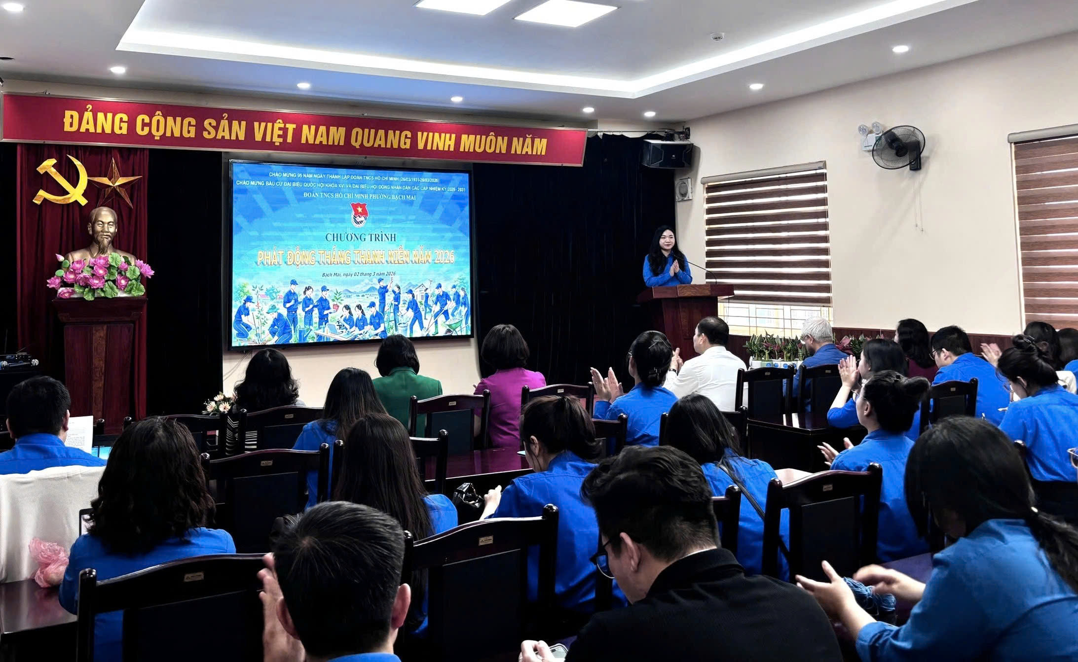 Phường Bạch Mai khơi dậy tinh thần xung kích tuổi trẻ, lan tỏa khí thế Tháng Thanh niên gắn với ngày hội bầu cử
