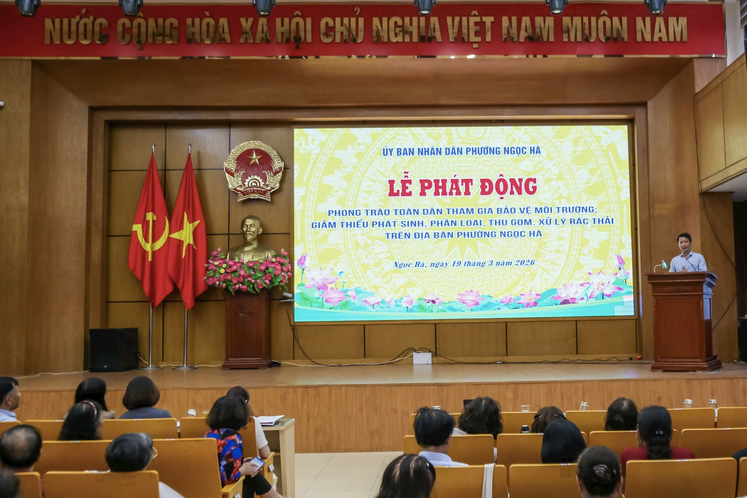 Phường Ngọc Hà phát động toàn dân bảo vệ môi trường, quyết tâm xây dựng đô thị văn minh, hiện đại