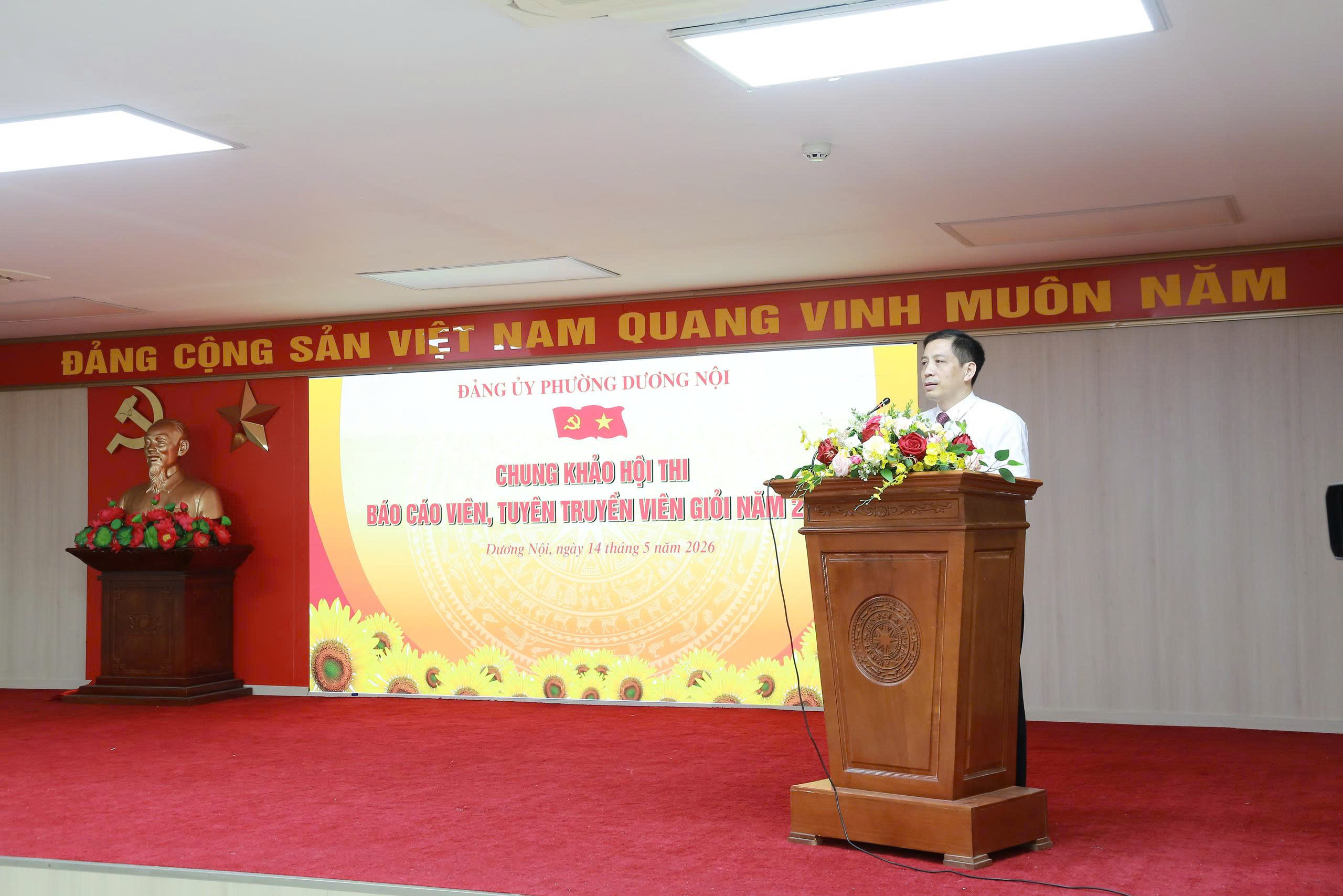 Phường Dương Nội lan tỏa khí thế tuyên truyền từ Hội thi Báo cáo viên, tuyên truyền viên giỏi năm 2026