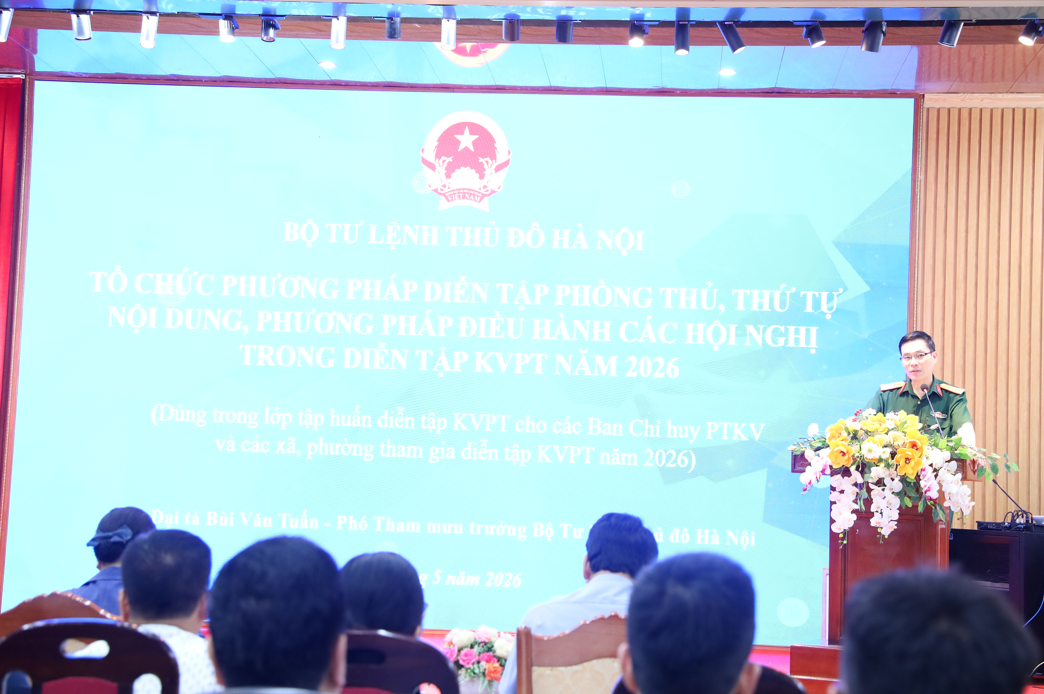 Xã Cổ Đô nâng cao năng lực sẵn sàng chiến đấu qua tập huấn diễn tập khu vực phòng thủ năm 2026