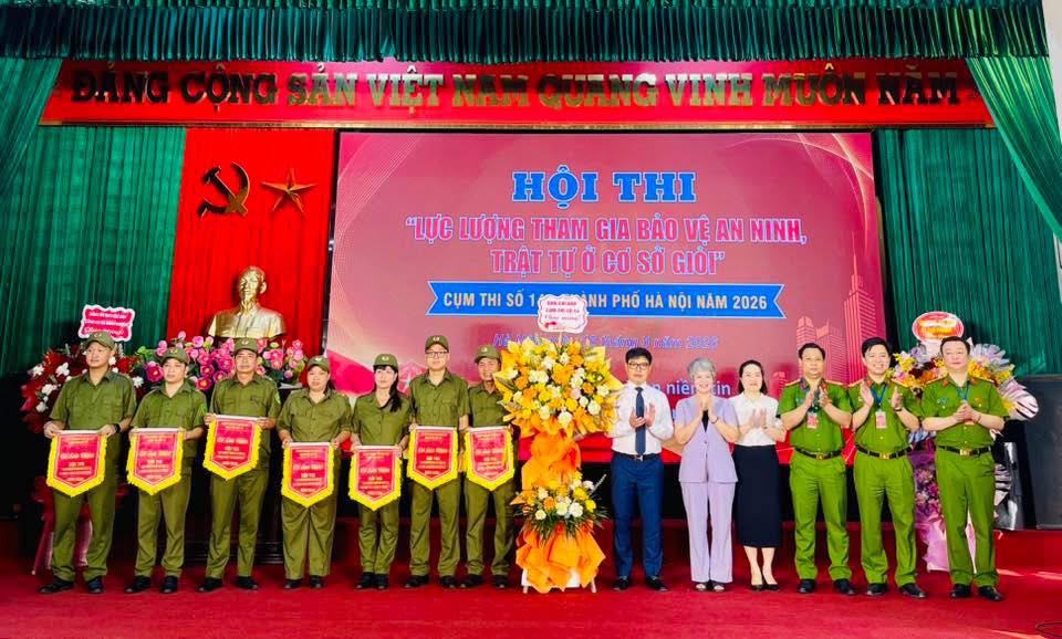 Xã Ô Diên giành giải Nhất Hội thi “Lực lượng tham gia bảo vệ an ninh, trật tự ở cơ sở giỏi” cụm thi đua số 14