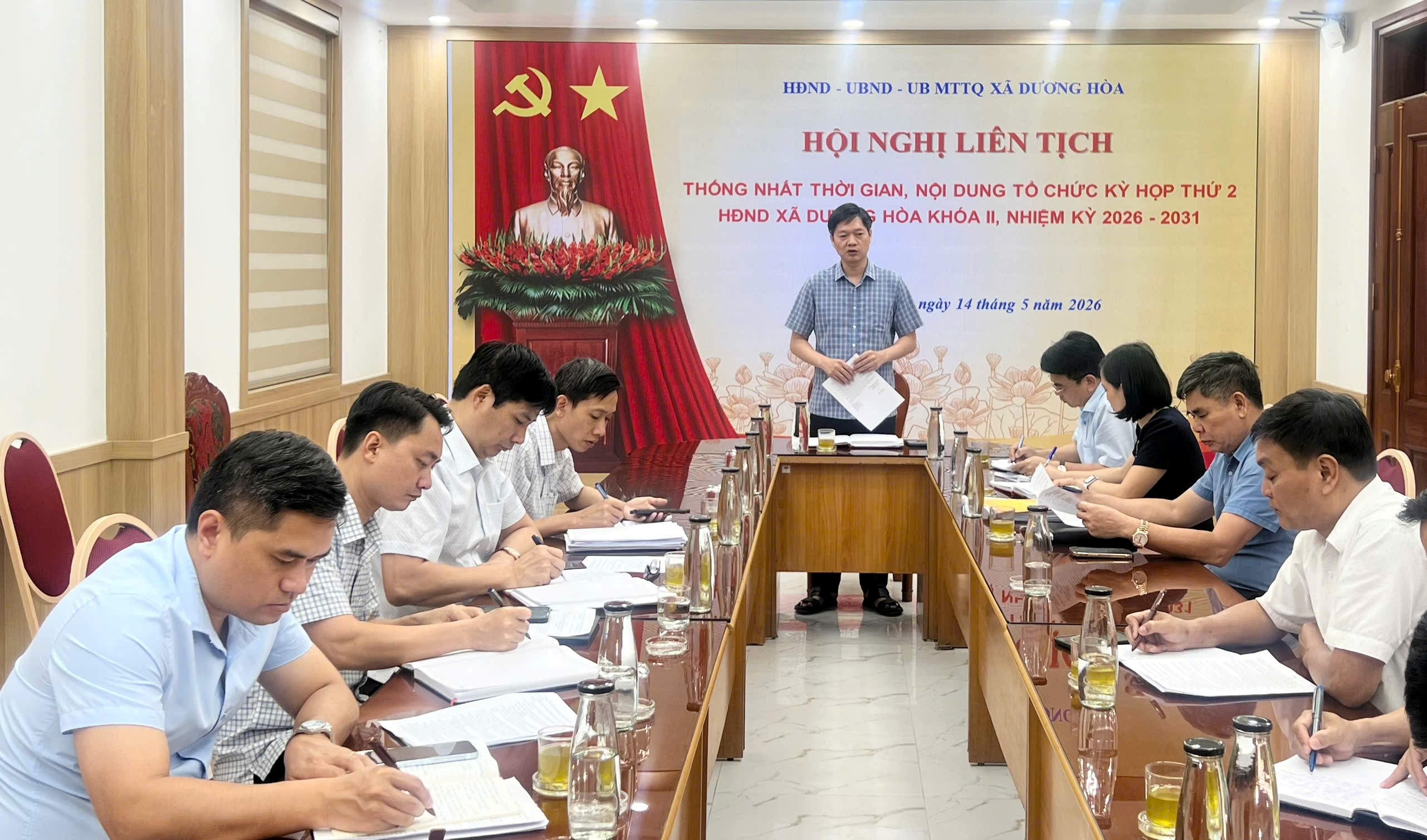 Xã Dương Hòa rà soát toàn diện nội dung Kỳ họp giữa năm 2026, quyết tâm hoàn thành mục tiêu tăng trưởng 11%