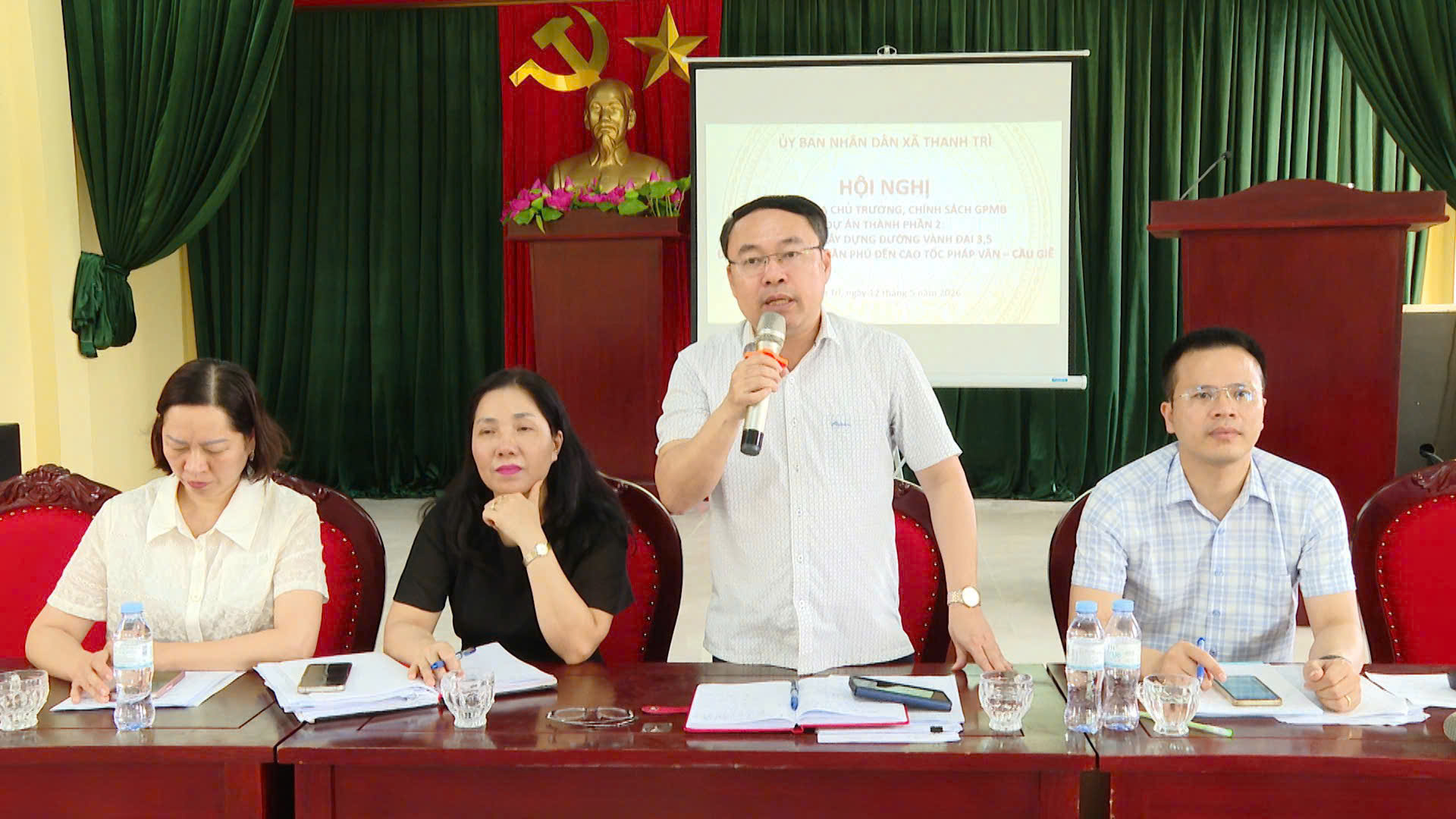 Xã Thanh Trì tăng tốc giải phóng mặt bằng Dự án đường Vành đai 3,5, đẩy mạnh đối thoại tạo đồng thuận trong nhân dân