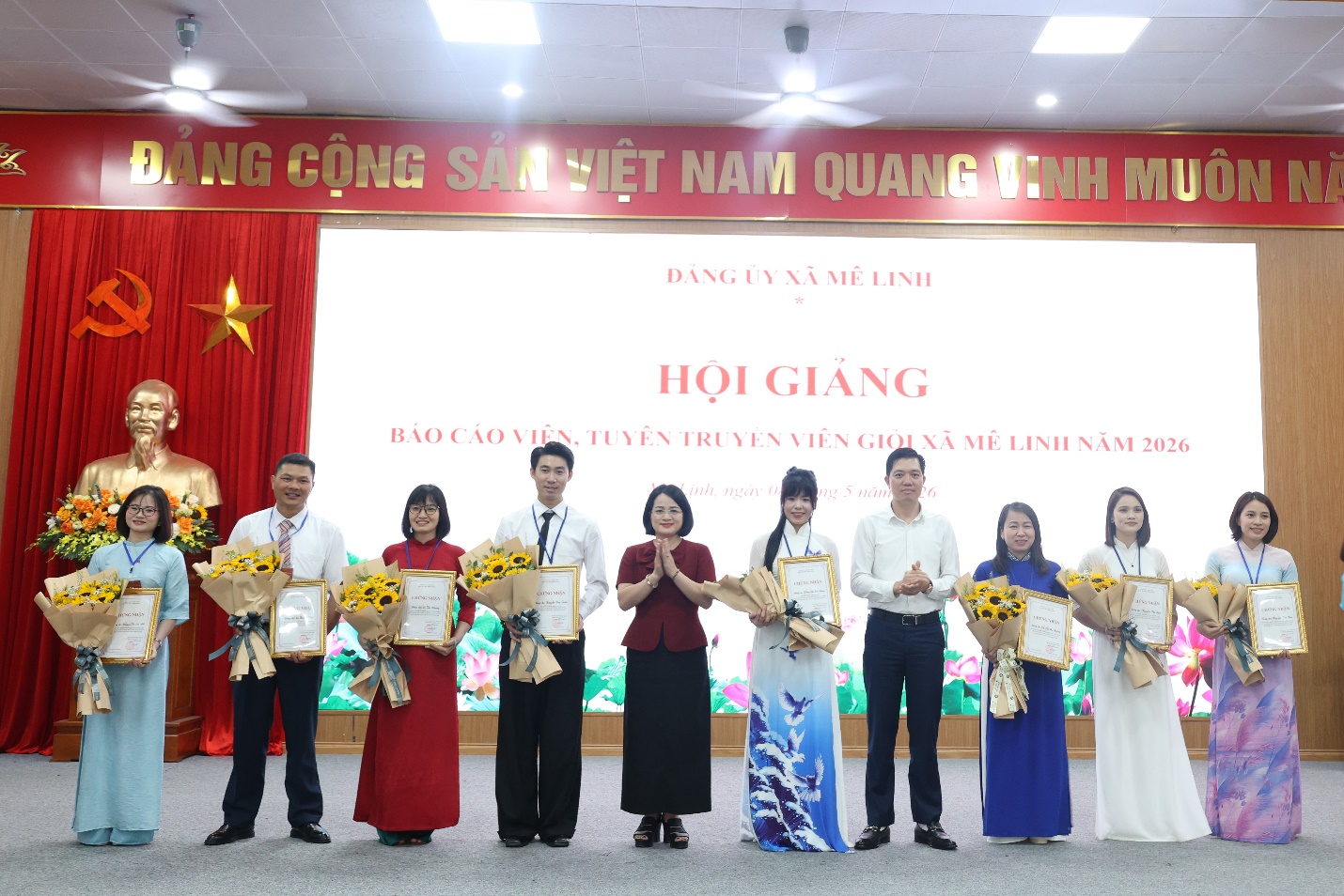 Xã Mê Linh đổi mới công tác tuyên truyền qua Hội giảng Báo cáo viên, Tuyên truyền viên giỏi năm 2026