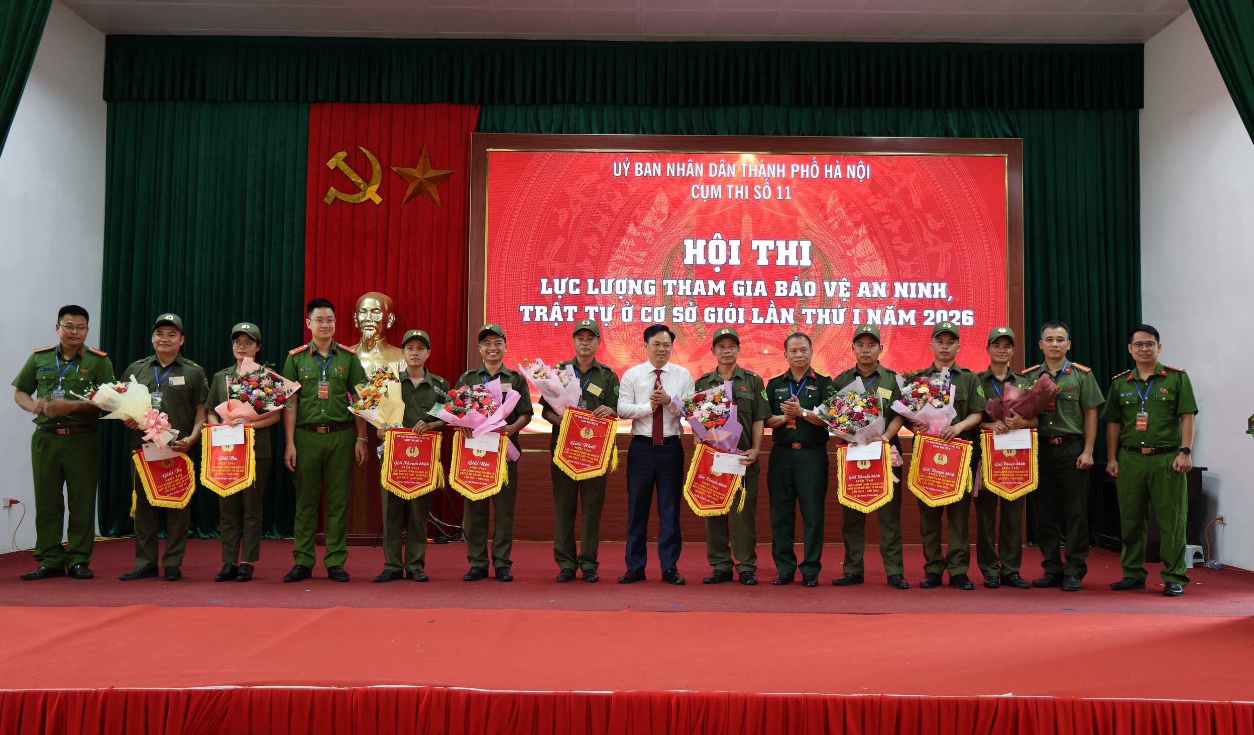 Sôi nổi Hội thi lực lượng bảo vệ an ninh, trật tự cơ sở giỏi Cụm thi số 11 năm 2026