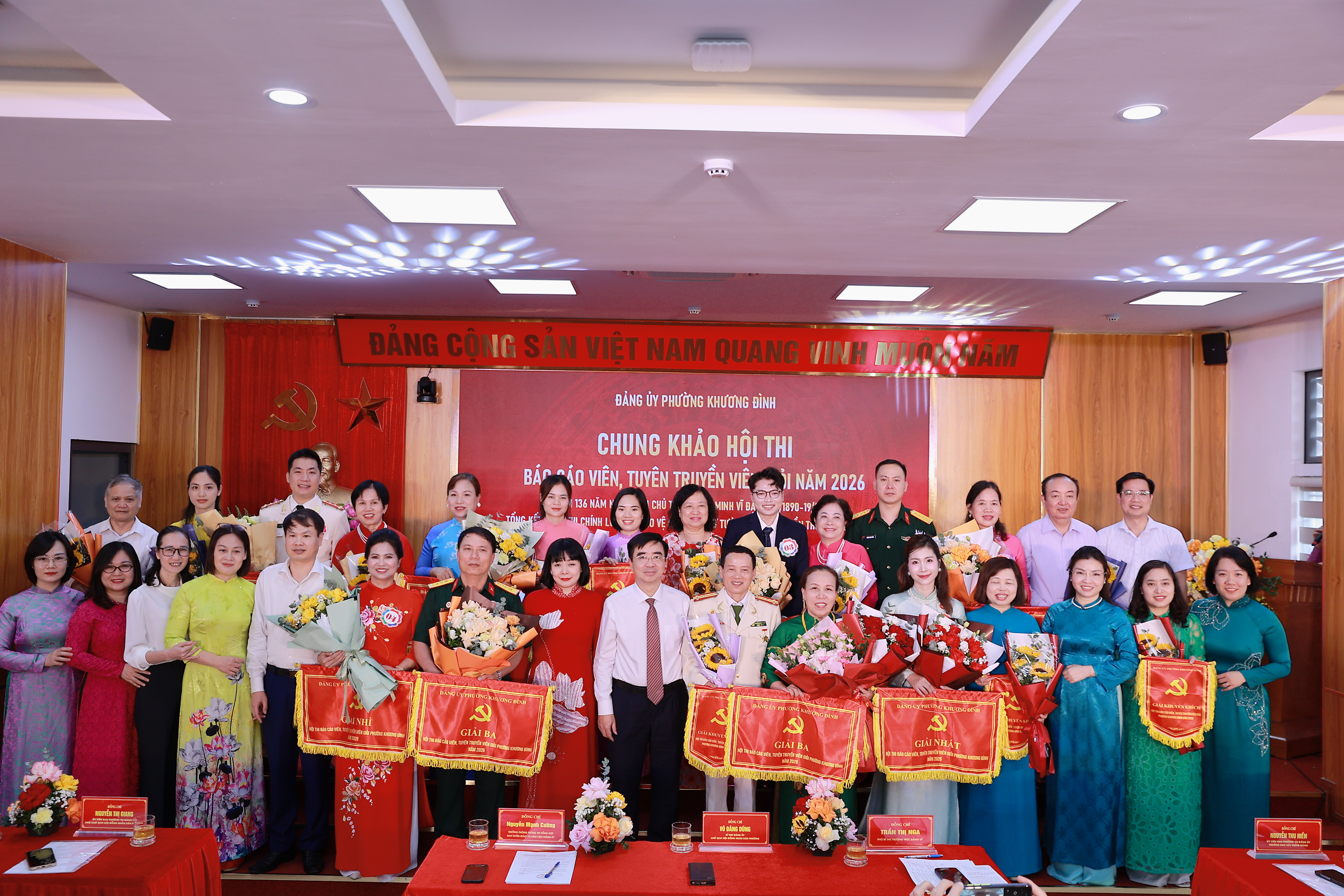 Phường Khương Đình: Chung khảo Hội thi Báo cáo viên, tuyên truyền viên giỏi và tổng kết Cuộc thi chính luận về bảo vệ nền tảng tư tưởng của Đảng lần thứ Sáu, năm 2026