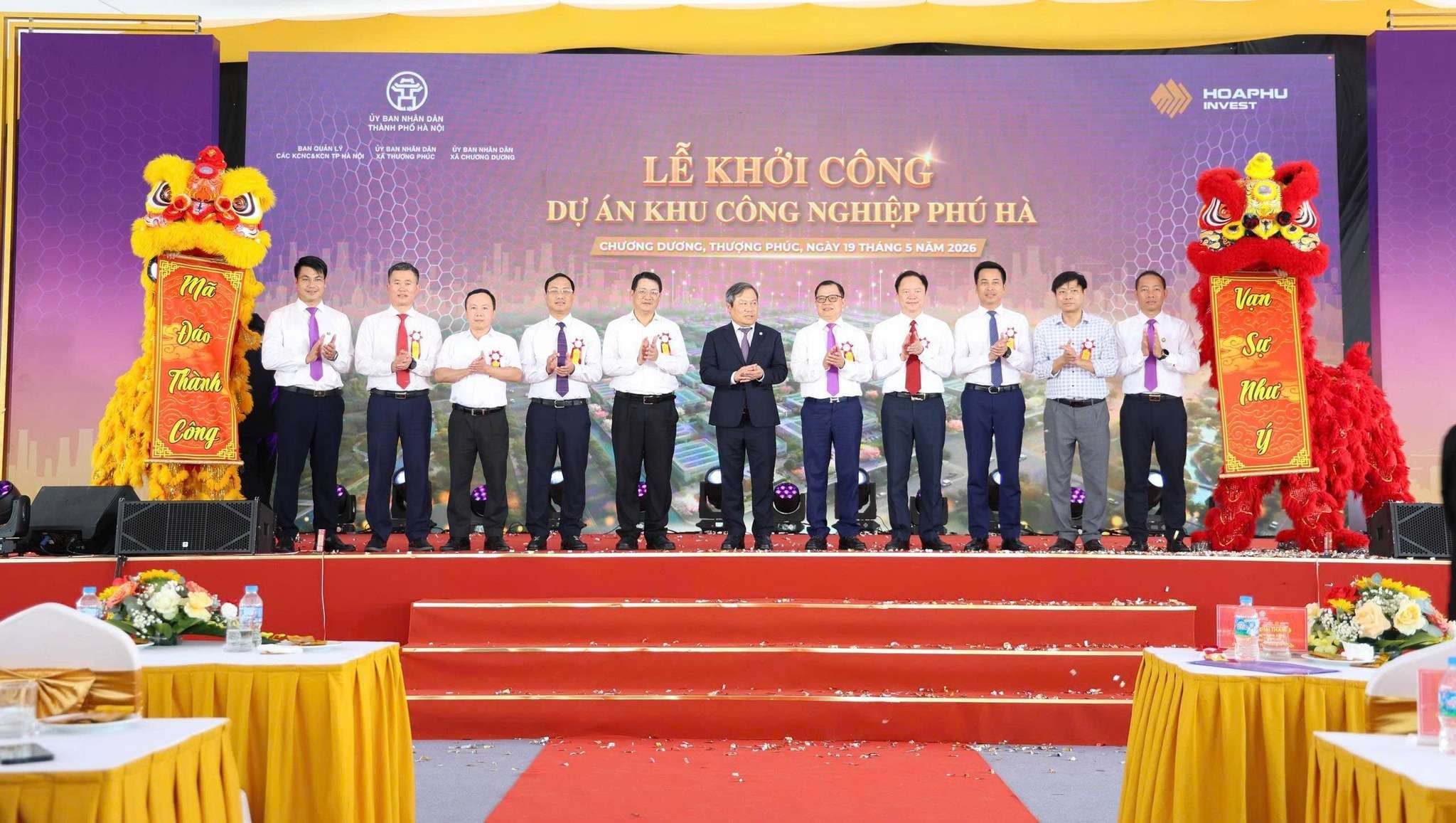 Khởi công Khu công nghiệp Phú Hà quy mô gần 175ha, tạo động lực phát triển phía Nam Thủ đô
