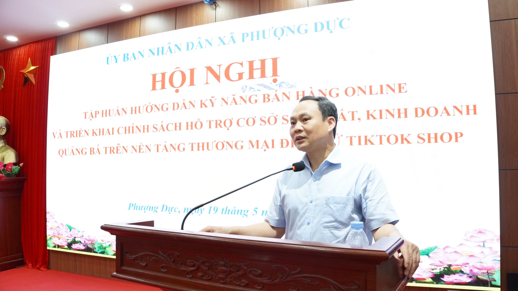 Xã Phượng Dực đẩy mạnh hoạt động liên kết chiến lược với TikTok Việt Nam nhằm phát triển thương mại điện tử