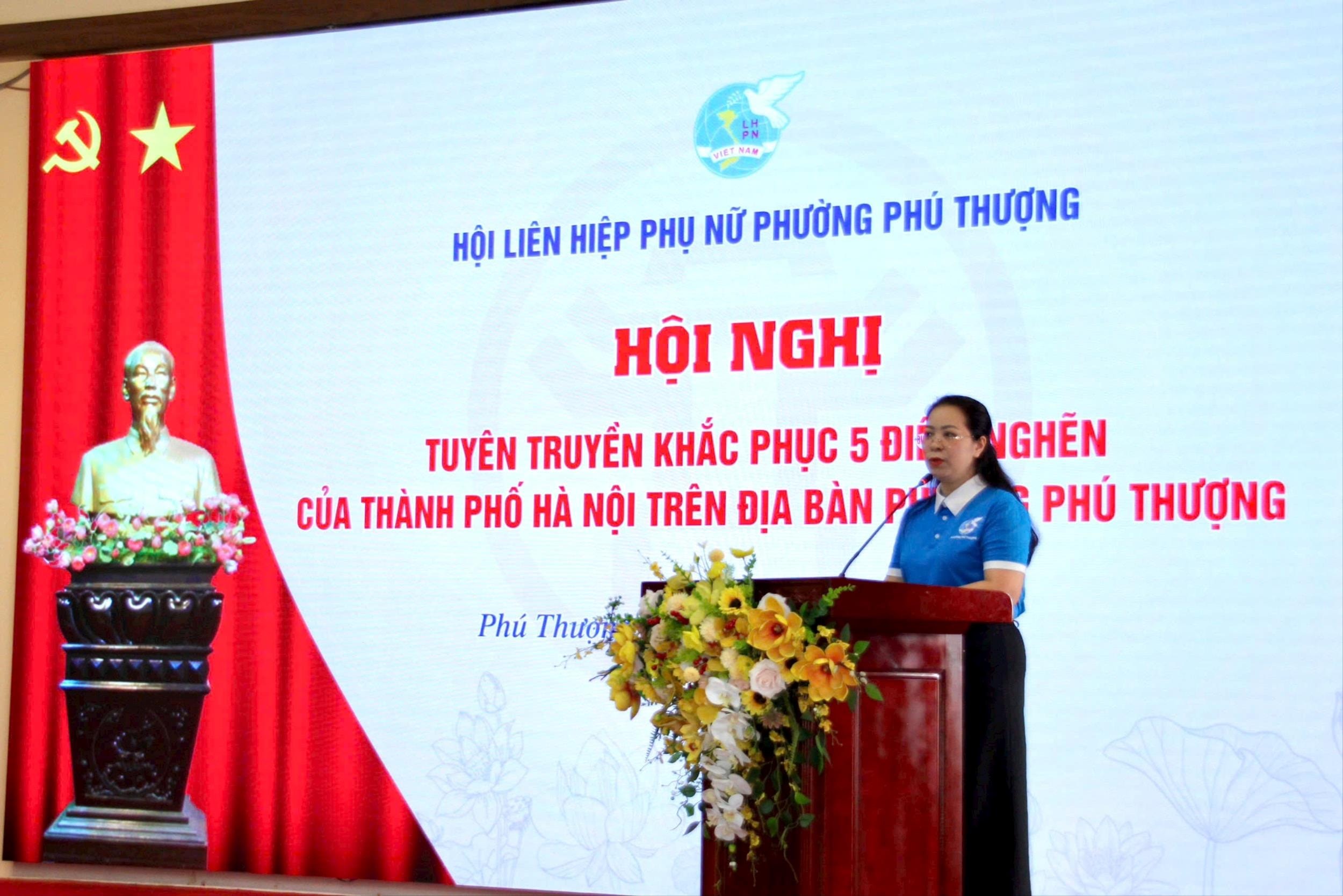 Phụ nữ phường Phú Thượng chung tay tháo gỡ “5 điểm nghẽn”, lan tỏa nếp sống văn minh đô thị