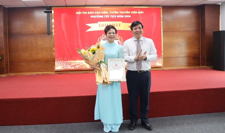 Phường Tây Tựu đổi mới Hội thi Báo cáo viên, tuyên truyền viên giỏi theo hướng số hóa, chọn 35 gương mặt xuất sắc vào Chung khảo