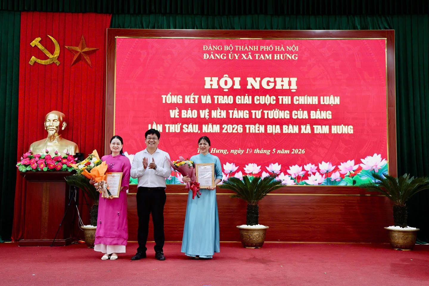 Xã Tam Hưng lan tỏa giá trị Cuộc thi chính luận bảo vệ nền tảng tư tưởng của Đảng năm 2026