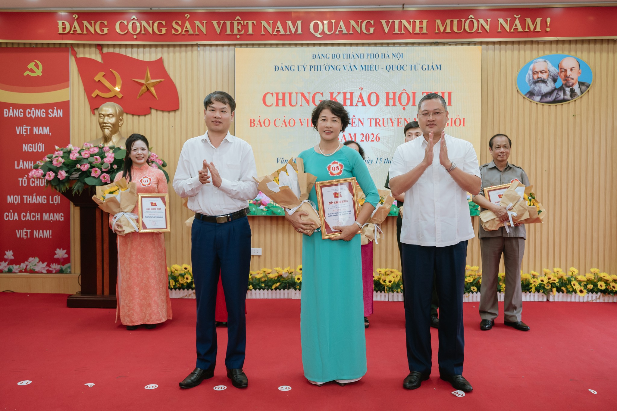 Phường Văn Miếu - Quốc Tử Giám lan tỏa tinh thần đổi mới công tác tuyên truyền qua Hội thi Báo cáo viên, tuyên truyền viên giỏi năm 2026