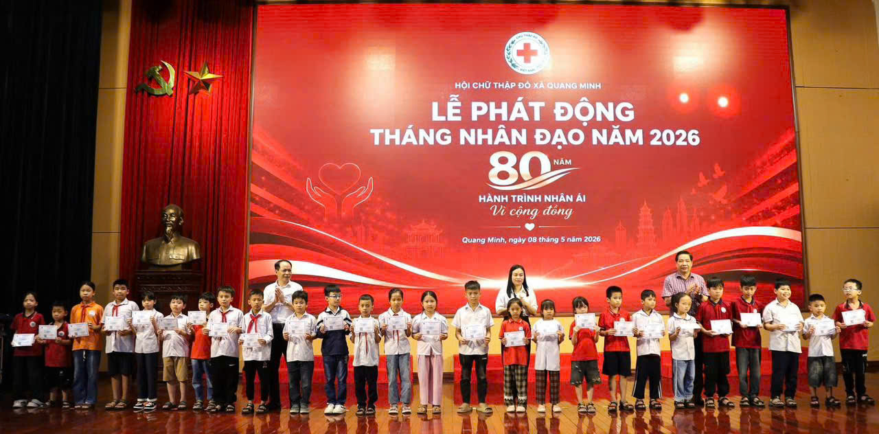 Xã Quang Minh lan tỏa hành trình nhân ái, chung tay chăm lo người yếu thế