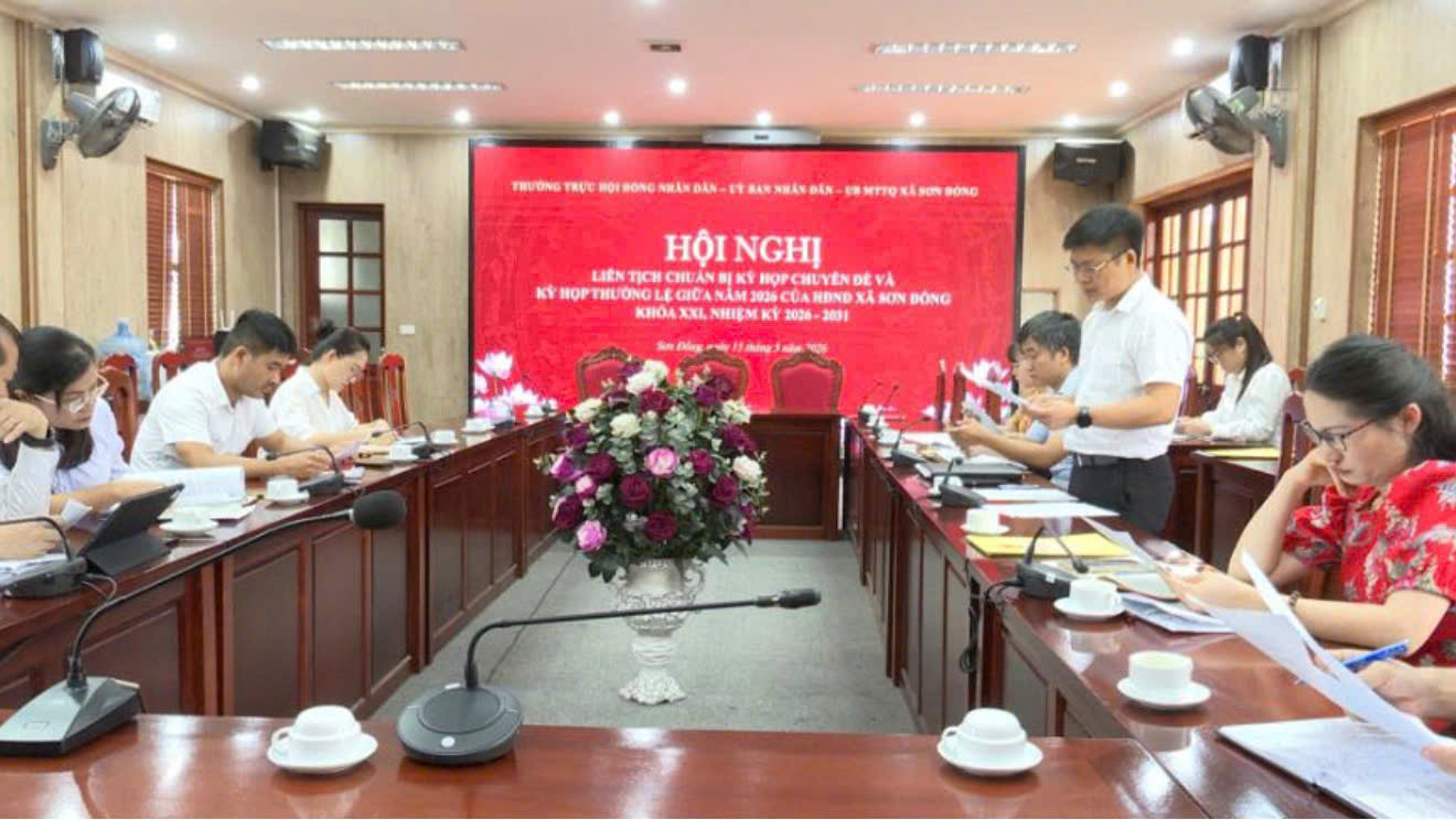HĐND xã Sơn Đồng chuẩn bị kỹ lưỡng cho các kỳ họp giữa năm 2026