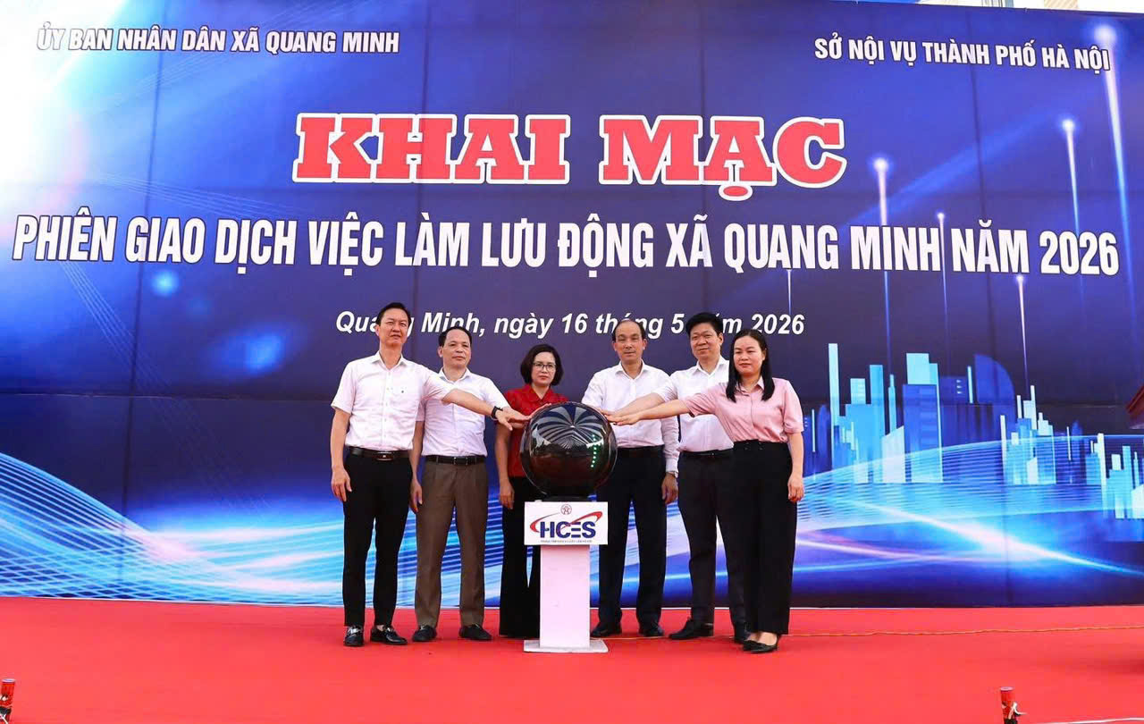 Xã Quang Minh mở rộng cơ hội việc làm cho người lao động qua Phiên giao dịch việc làm lưu động năm 2026