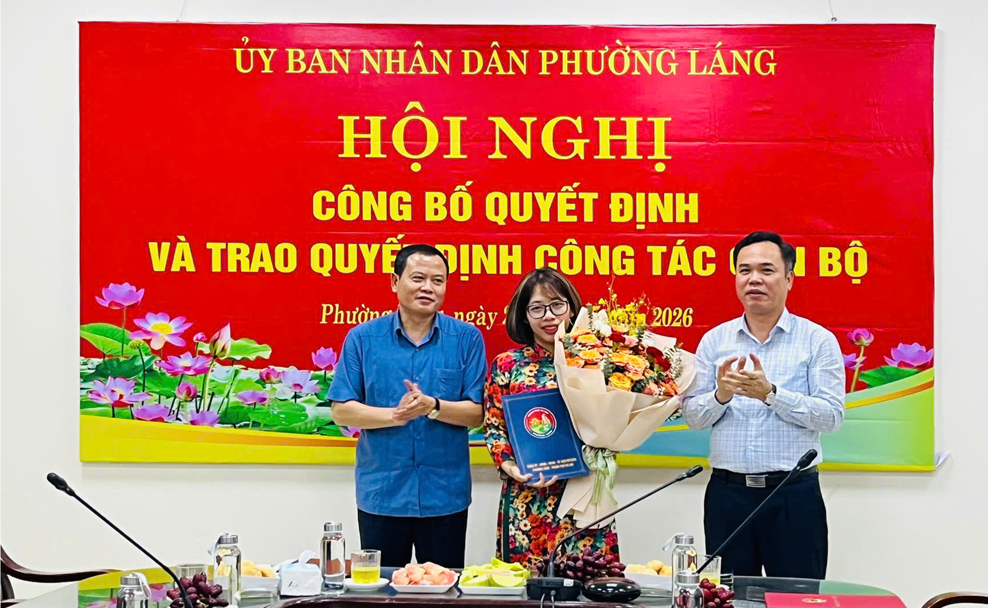 Phường Láng kiện toàn lãnh đạo Phòng Văn hóa - Xã hội, nâng cao hiệu quả phục vụ người dân trong giai đoạn mới