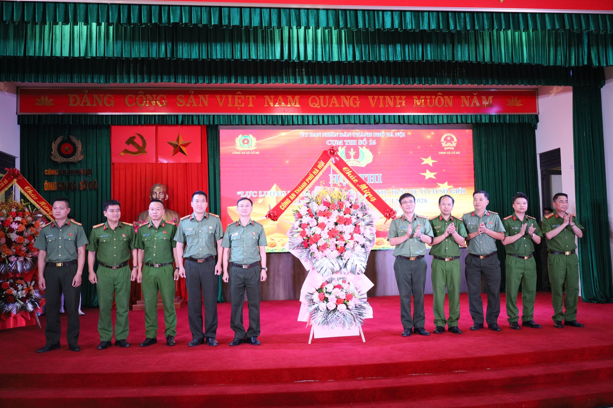 Xã Cổ Đô giành giải Nhất Hội thi lực lượng bảo vệ an ninh trật tự cơ sở Cụm thi số 16 thành phố Hà Nội