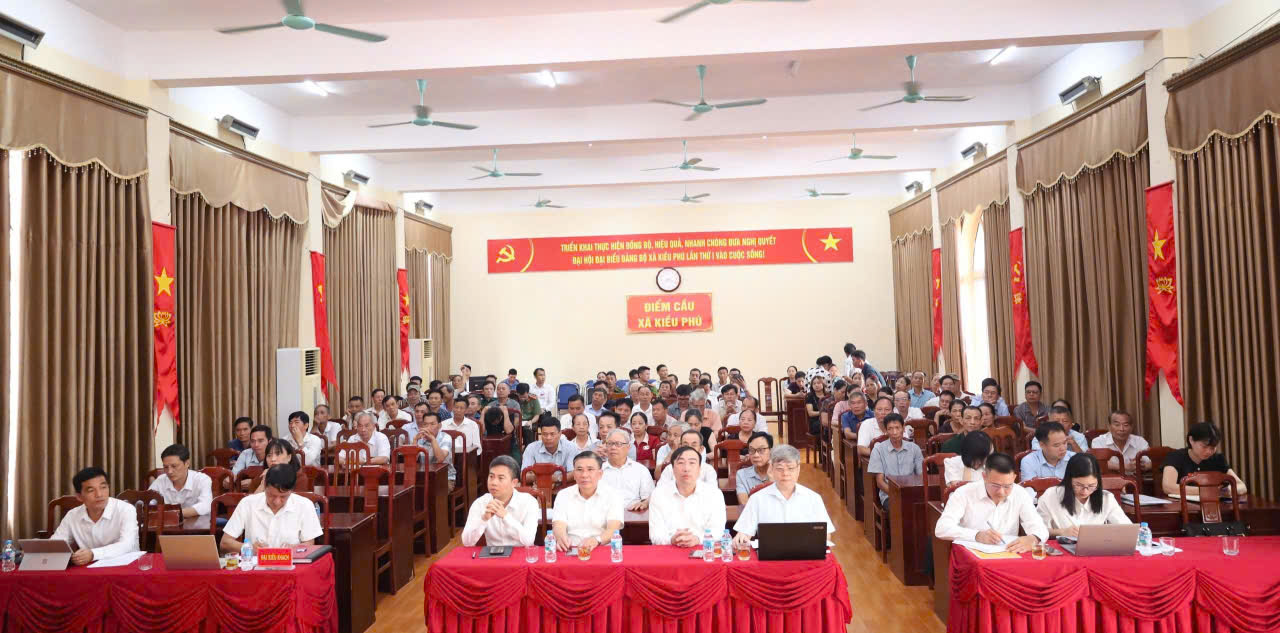 Xã Kiều Phú đối thoại với nhân dân, tập trung tháo gỡ vướng mắc trong công tác giải phóng mặt bằng