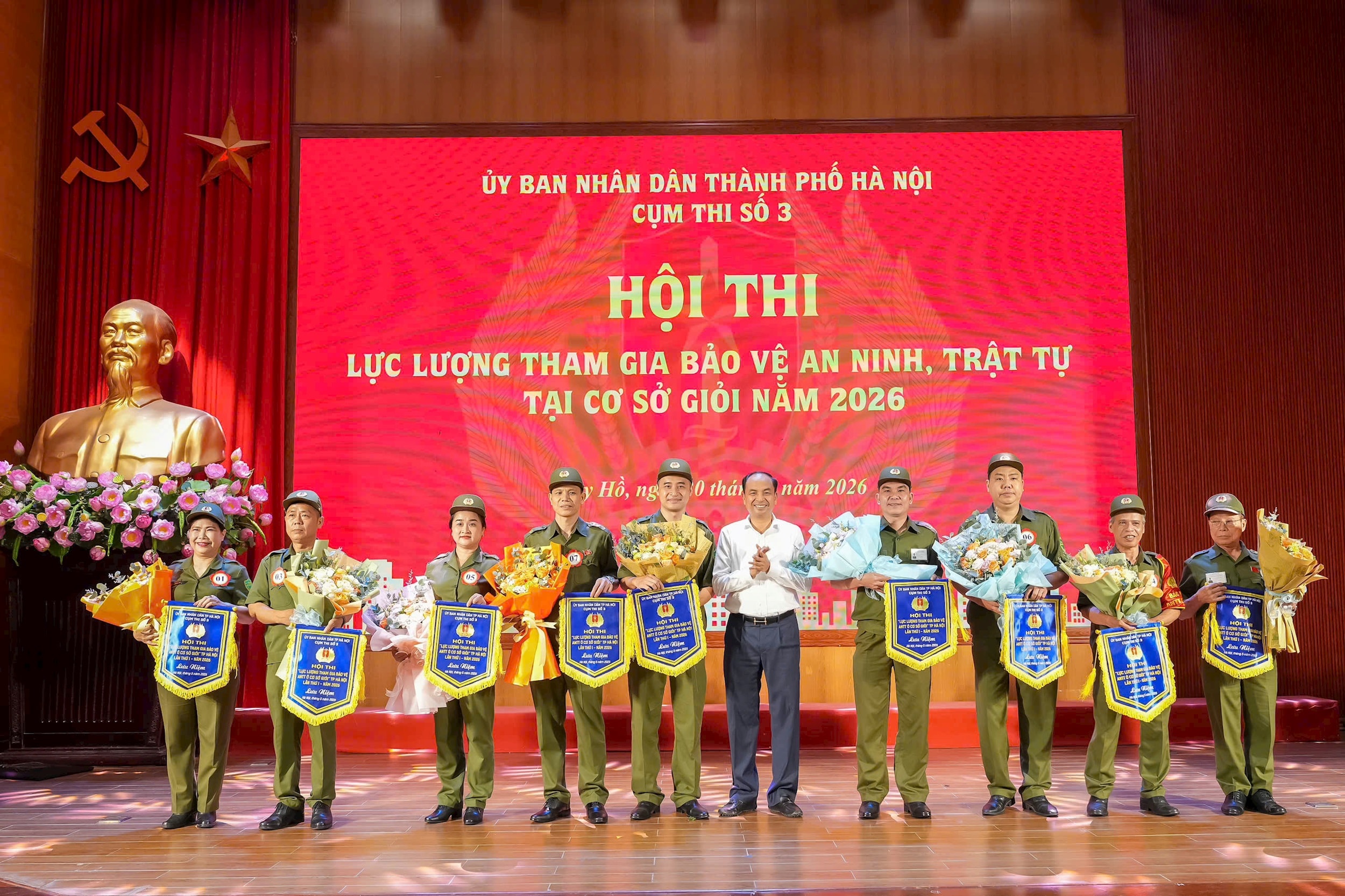 Phường Tây Hồ giành giải Nhất Hội thi lực lượng bảo vệ an ninh, trật tự ở cơ sở cụm thi số 3 thành phố Hà Nội